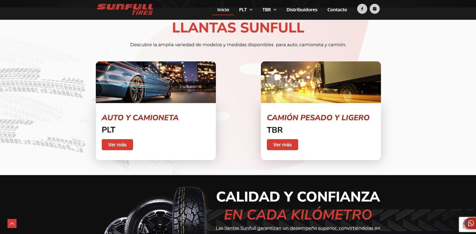 Captura del catálogo PLT de Sunfull México